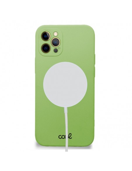 Carcasa TPU iPhone 12 Pro Max magnética verde pistacho