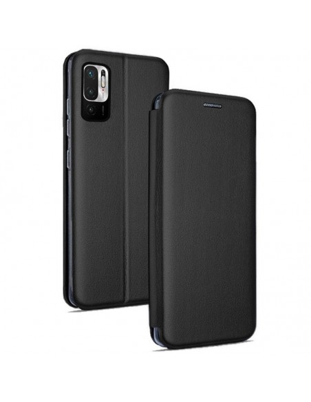 Funda libro soporte Xiaomi Redmi Note 10 5G / Pocophone M3 Pro 5G Elegance negra
