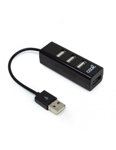 Hub USB 2.0 universal COOL 4 puertos USB negro