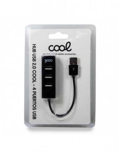 Hub USB 2.0 universal COOL 4 puertos...