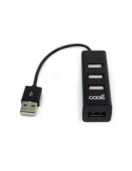 Hub USB 2.0 universal COOL 4 puertos USB negro