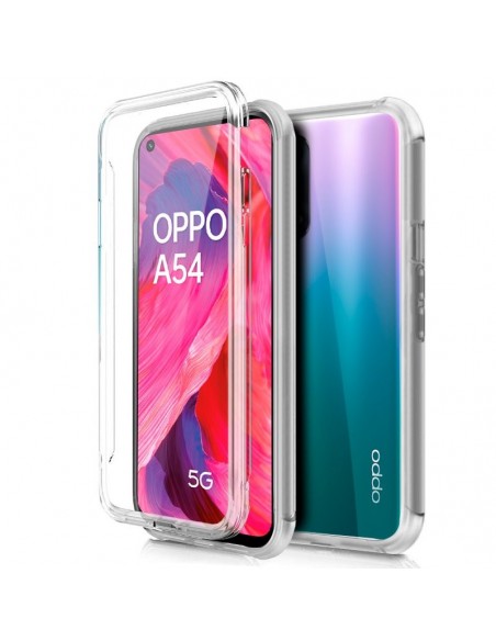 Funda gel TPU 3D Oppo A54 5G / A74 5G transparente (Frontal + trasera)