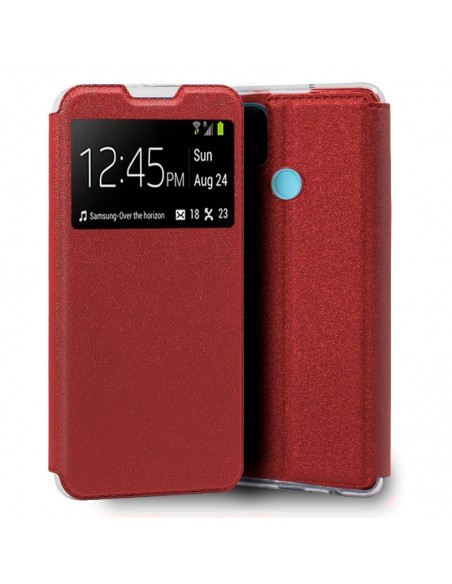 Funda libro soporte TPU Alcatel 1S (2021) / 3L (2021) roja