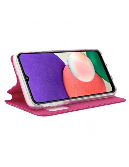 Funda libro soporte TPU Samsung A226 Galaxy A22 5G rosa