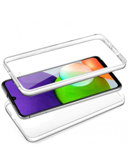 Funda gel TPU 3D Samsung A225 Galaxy A22 4G transparente (Frontal + trasera)