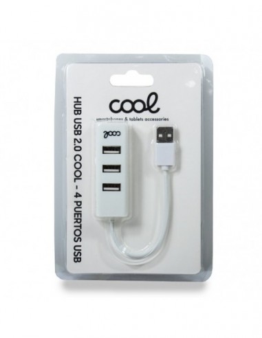 Hub USB 2.0 universal COOL 4 puertos...