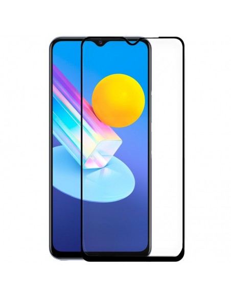Protector pantalla vidrio templado Vivo Y52 5G / Y72 5G negro (Pegado total 3D)