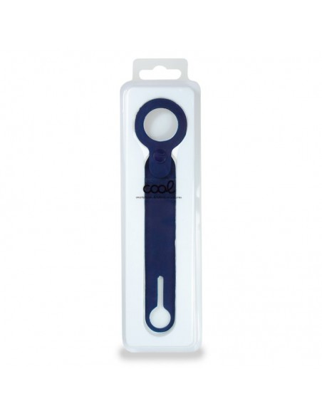 Colgante funda TPU COOL compatible AirTag gel azul marino