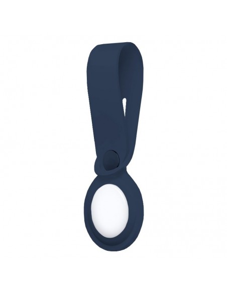 Colgante funda TPU COOL compatible AirTag gel azul marino