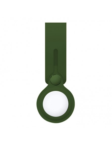 Colgante funda TPU COOL compatible AirTag gel verde
