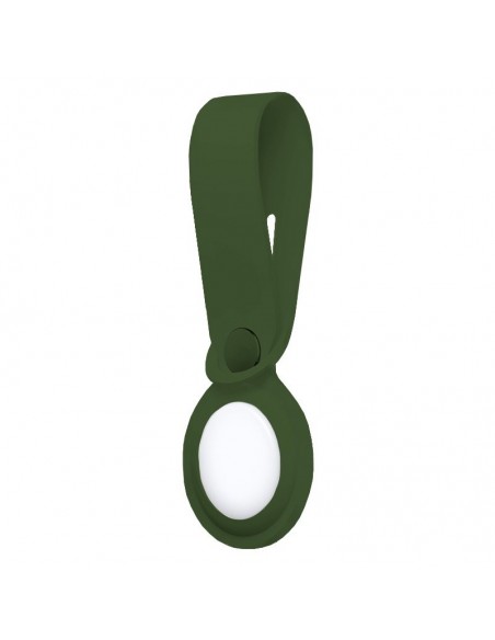 Colgante funda TPU COOL compatible AirTag gel verde