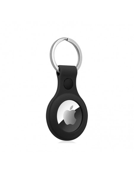 Llavero protector TPU COOL compatible con AirTag gel negro