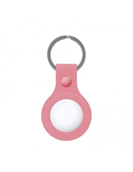 Llavero protector TPU COOL compatible con AirTag gel rosa