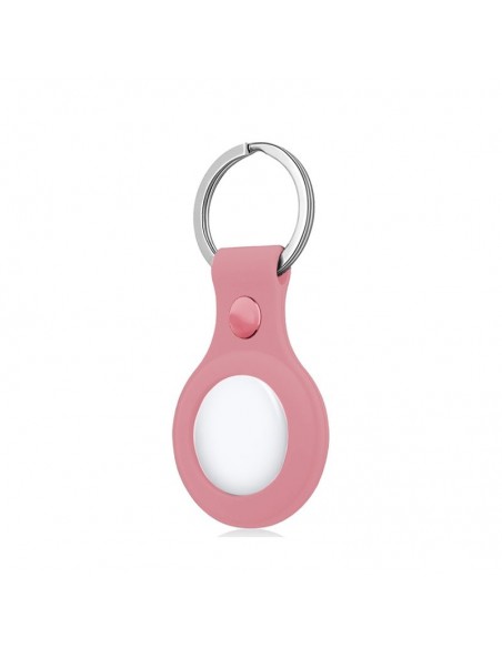 Llavero protector TPU COOL compatible con AirTag gel rosa