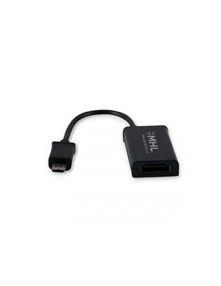 Cable MHL microUSB macho 5 pines a HDMI hembra 11 pines