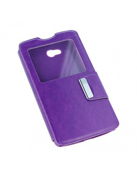 Funda libro soporte LG L80 morada