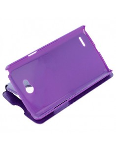 Funda libro soporte LG L80 morada 2