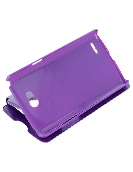 Funda libro soporte LG L80 morada
