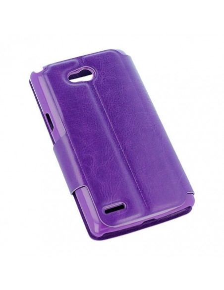 Funda libro soporte LG L80 morada