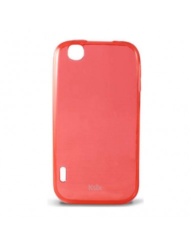 Funda gel TPU LG Optimus Sol (E730) translúcida roja