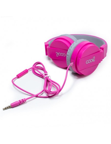 Auriculares cascos Jack 3,5 mm COOL Toronto con micro rosas