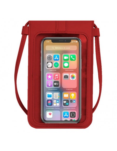 Funda bolso universal Basic hasta 6,7 pulgadas COOL granate
