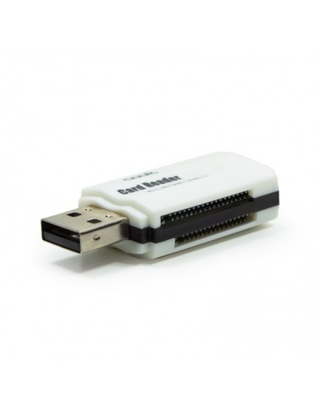 Lector USB de tarjetas de memoria universal COOL (todo en uno) blanco