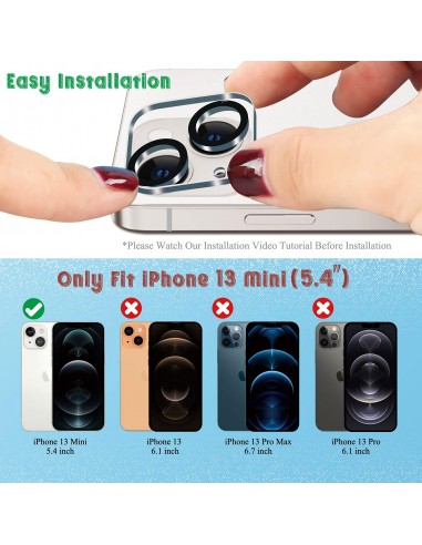 Protector cámara vidrio templado iPhone 13 mini