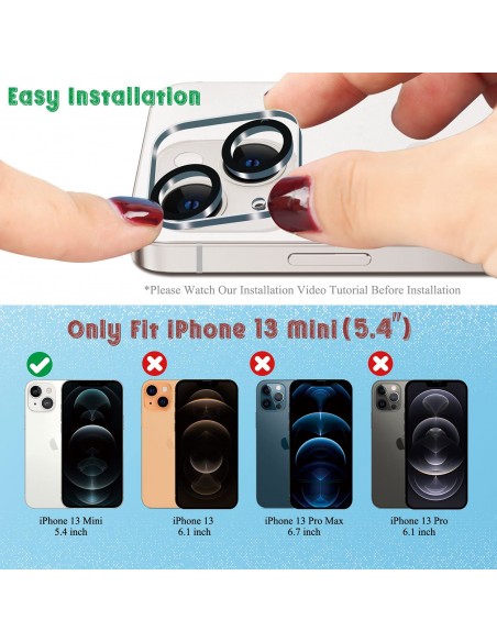 Protector cámara vidrio templado iPhone 13 mini