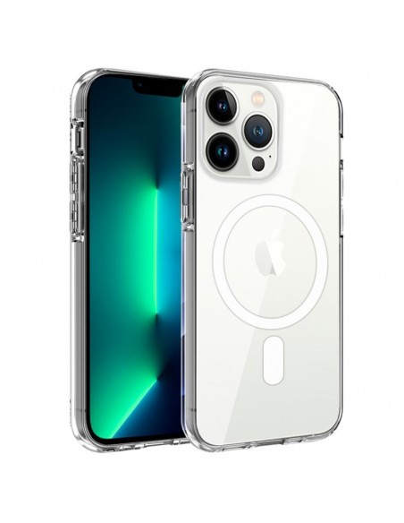 Carcasa TPU iPhone 13 Pro magnética transparente