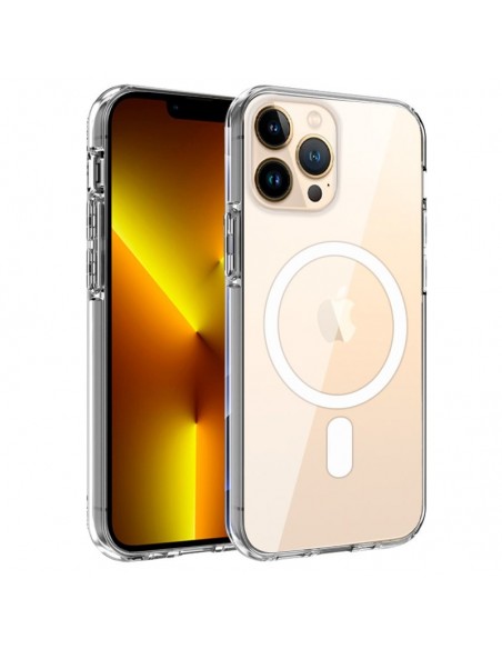 Carcasa TPU iPhone 13 Pro Max magnética transparente