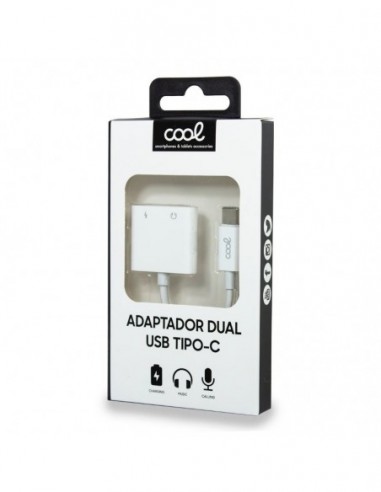 Adaptador COOL dual USB tipo C...