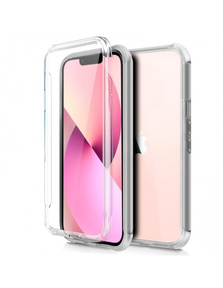 Funda gel TPU 3D para iPhone 13 transparente (Frontal + trasera)