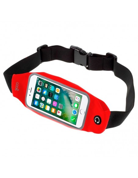 Funda universal riñonera neopreno (5,5 - 6,7 pulgadas) roja