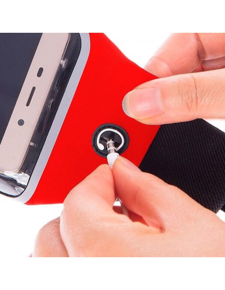 Funda universal riñonera neopreno (5,5 - 6,7 pulgadas) roja