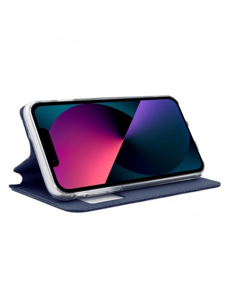 Funda libro soporte TPU iPhone 13 Mini azul