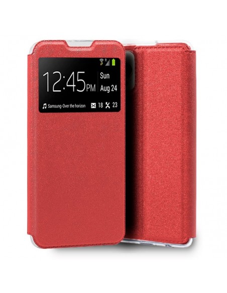 Funda libro soporte TPU iPhone 13 Pro Max roja