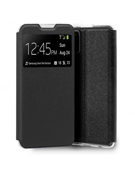 Funda libro soporte TPU Samsung A037 Galaxy A03s negra