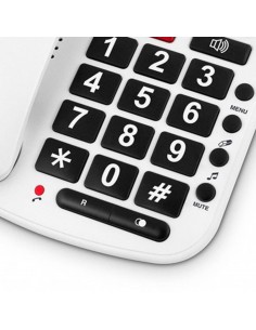 Teléfono fijo cableado SPC 3293B Confort Volume blanco (teclas grandes) 2