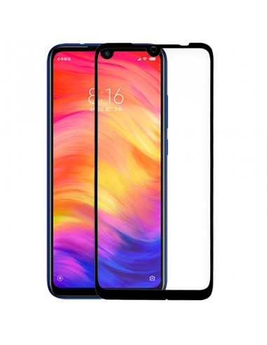 Protector pantalla vidrio templado Xiaomi Redmi Note 7 / Note 7 Pro negro (Pegado total 3D)