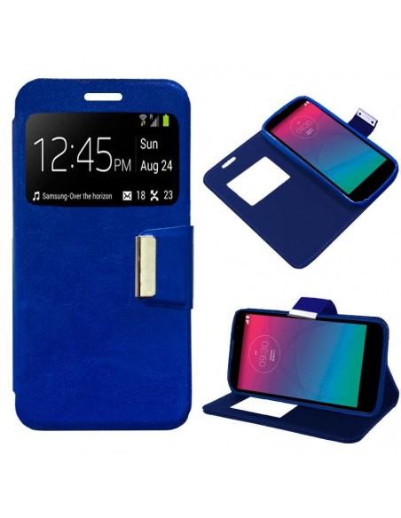 Funda libro soporte TPU LG Spirit H440 azul