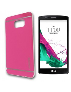 Carcasa TPU Motomo LG G4 metalizada rosa