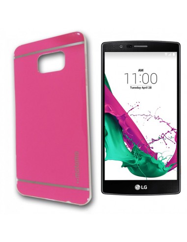 Carcasa TPU Motomo LG G4 metalizada rosa