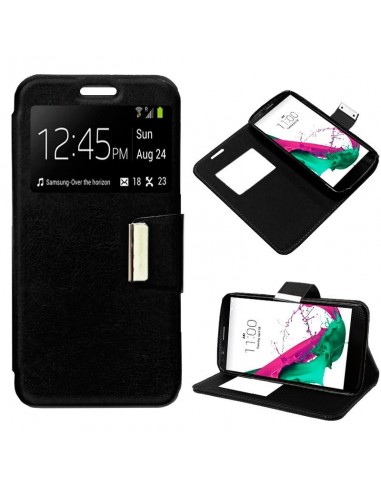 Funda libro soporte TPU LG G4C / Magna negra