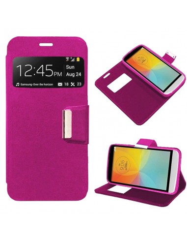 Funda libro soporte TPU LG L Bello 2 (X150) rosa