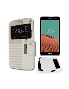 Funda libro soporte TPU LG L Bello 2 (X150) diseño Blonda Elefantes