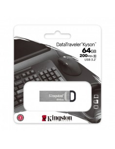 Pendrive 64GB USB 3.2 DataTraveler Kyson llavero metálico 2