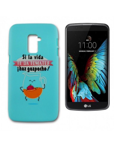 Carcasa TPU LG K10 diseño gazpacho