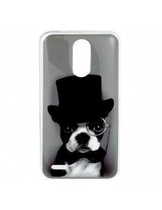 Carcasa TPU LG K10 (2017) diseño perro chistera