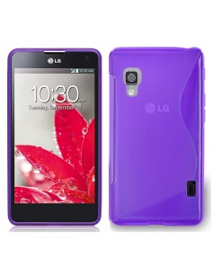 Funda gel TPU ola LG Optimus G (E975) morada